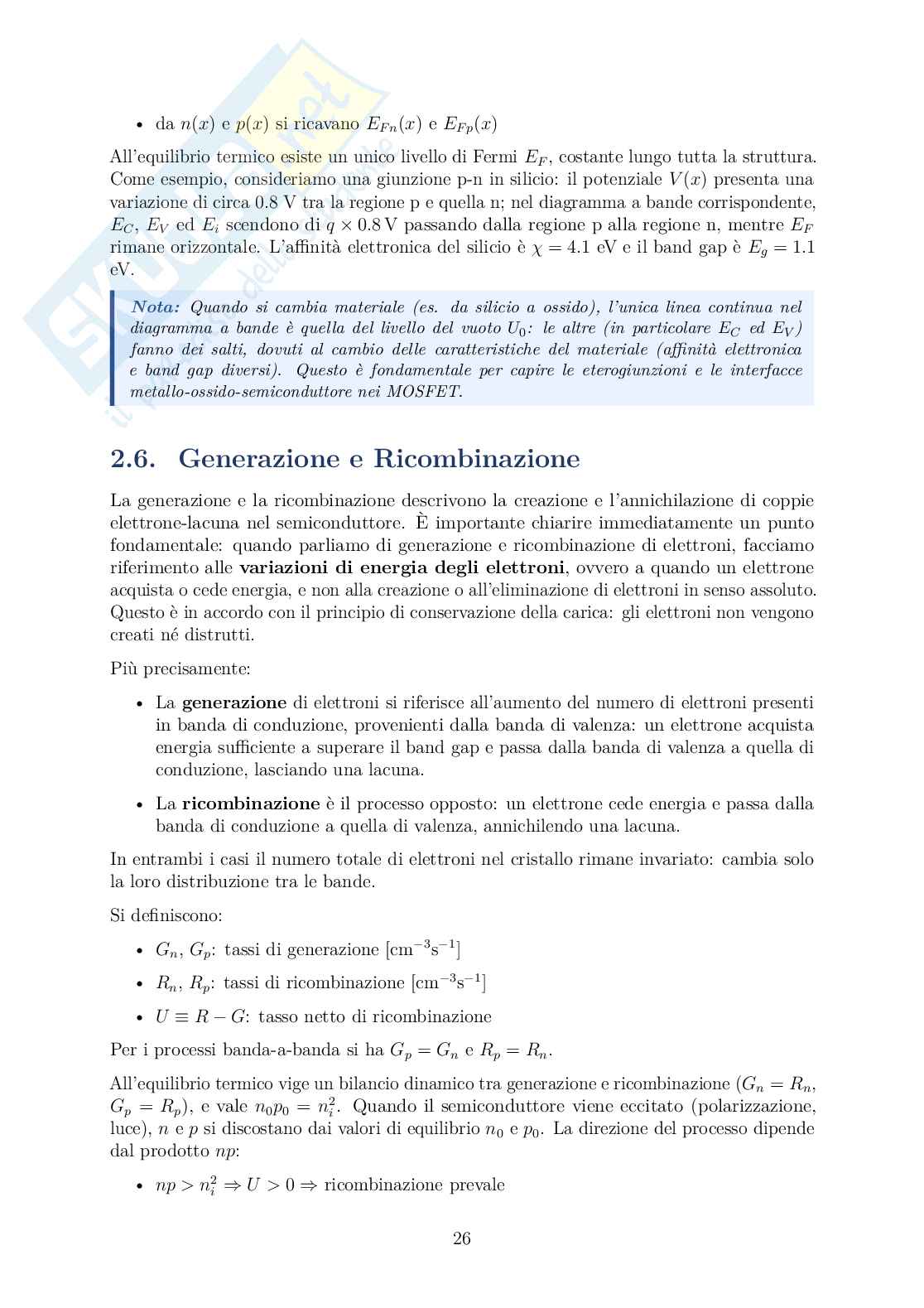 Dispositivi nanoelettronici – Appunti completi  Pag. 31