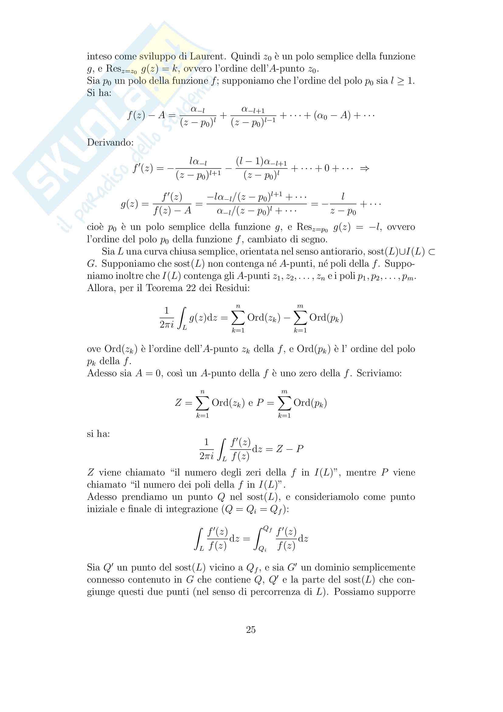 Analisi complessa - completo Pag. 26