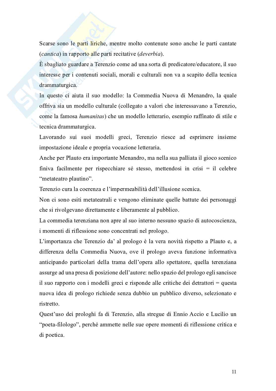 Riassunto esame Lingua e letteratura latina, Prof. Munzi Luigi, libro consigliato Letteratura latina, Conte Pag. 11