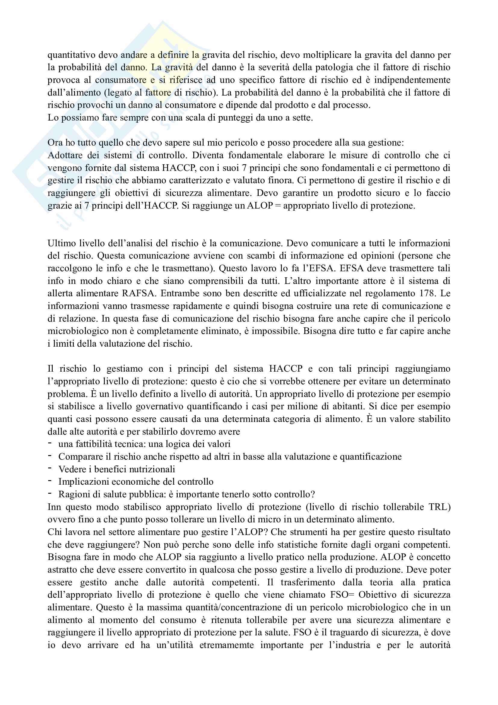 Sicurezza igienica - Prof. Franzetti Pag. 21