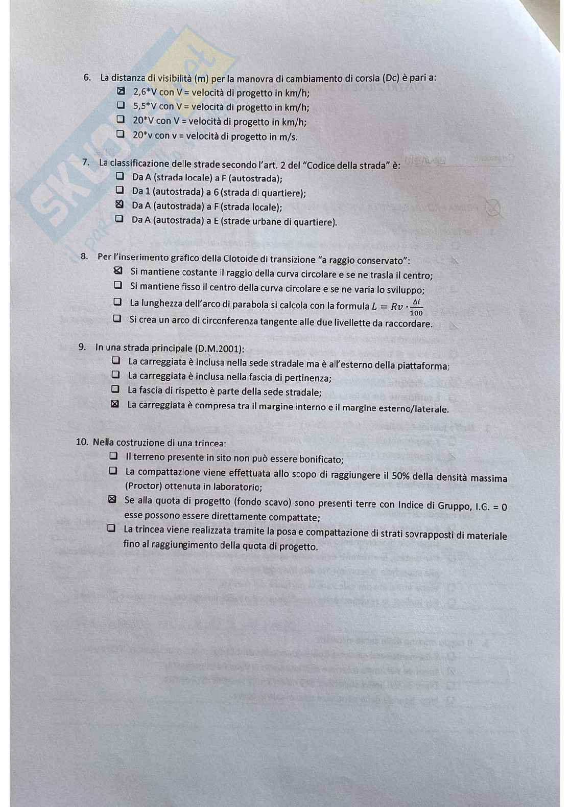 Costruzioni di strade - Prove d'esame - Parte 1 Pag. 21