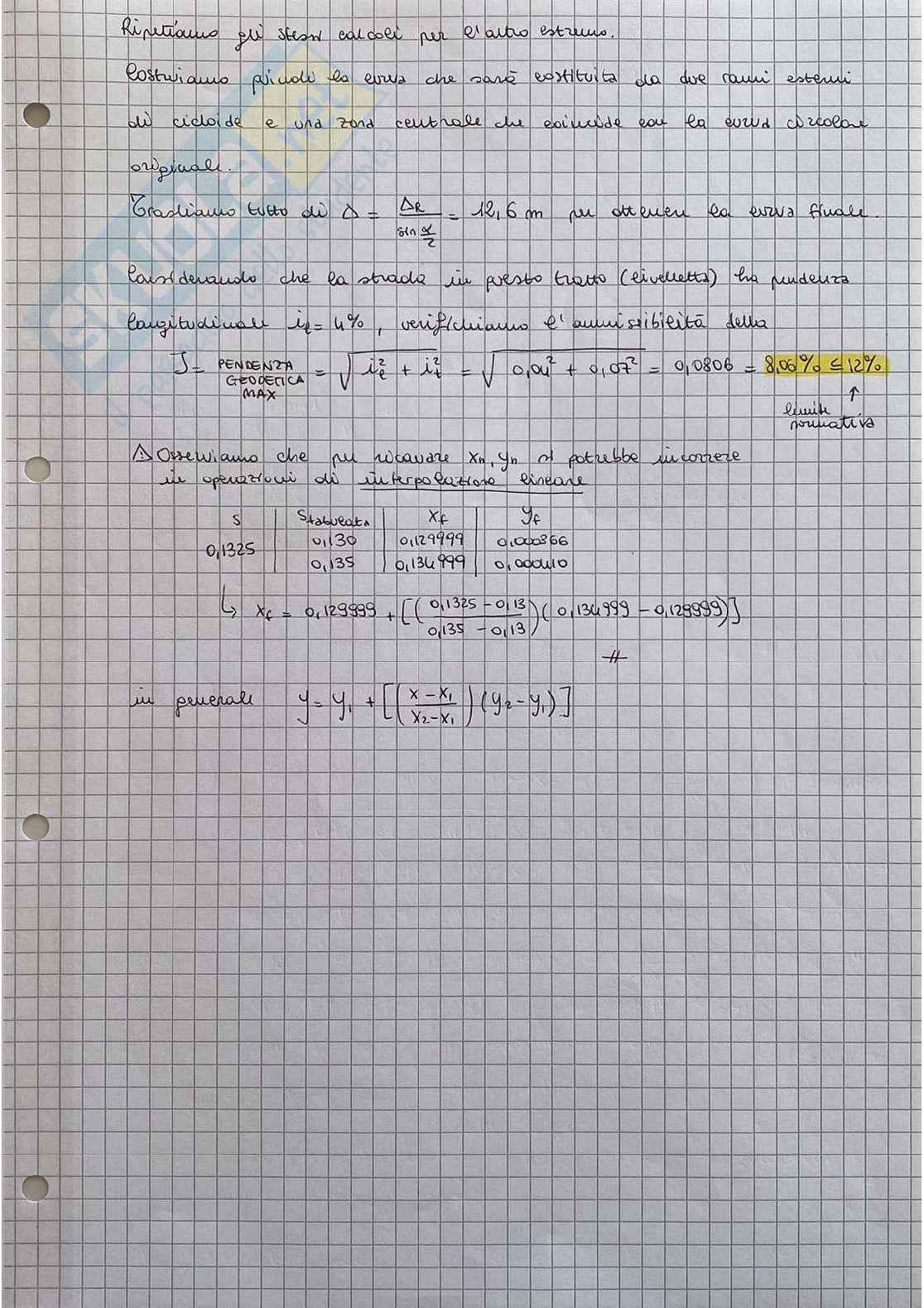 Costruzioni di strade - Prove d'esame - Parte 1 Pag. 6