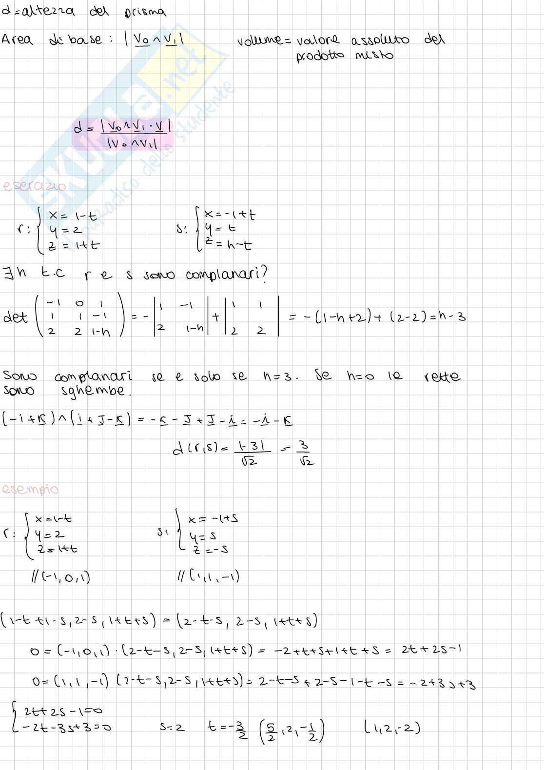 Appunto di Geometria e algebra lineare - parte 1 Pag. 6