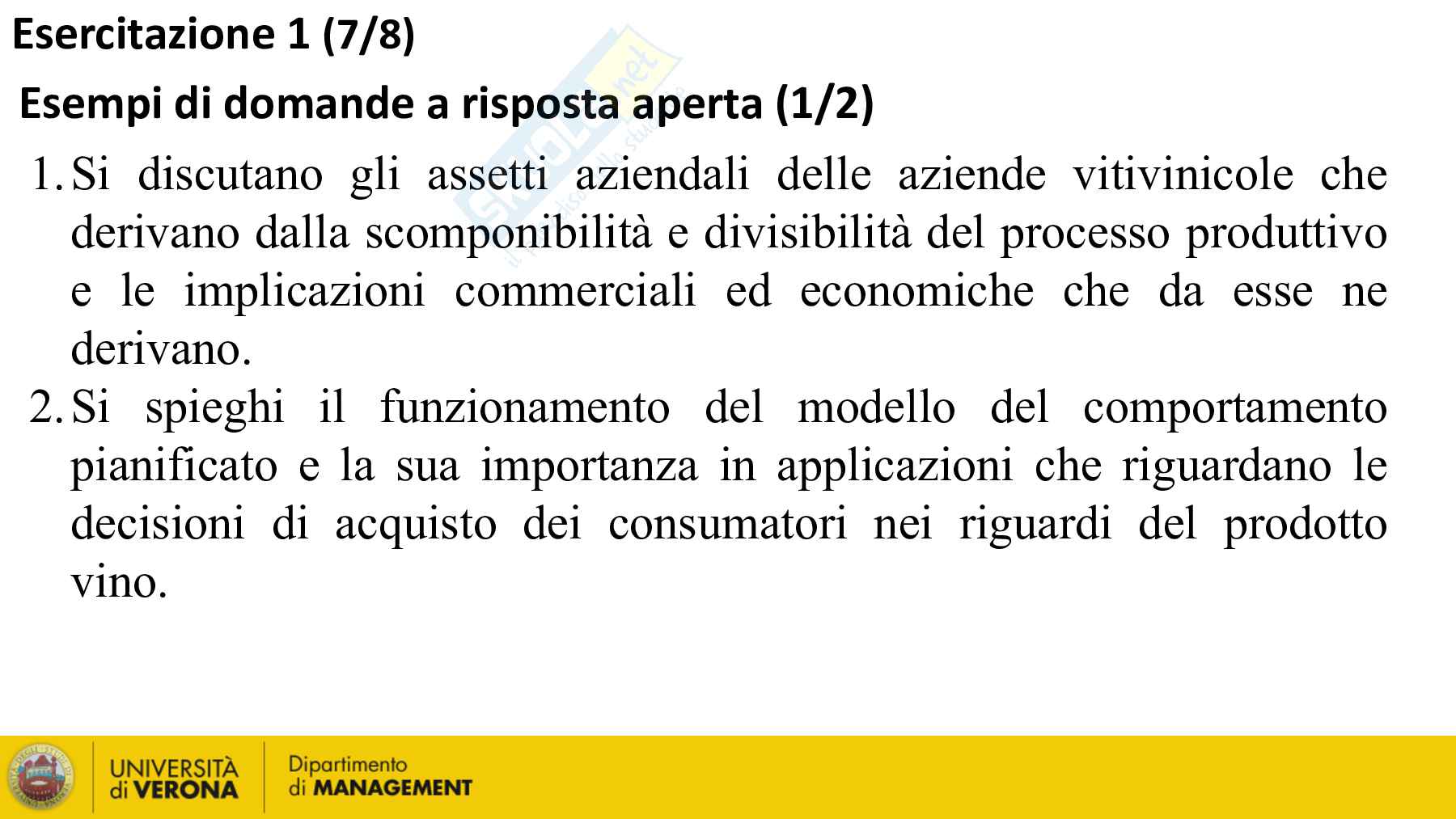 Mappe concettuali Marketing vitivinicolo + Domande d'Esame svolte   Pag. 16