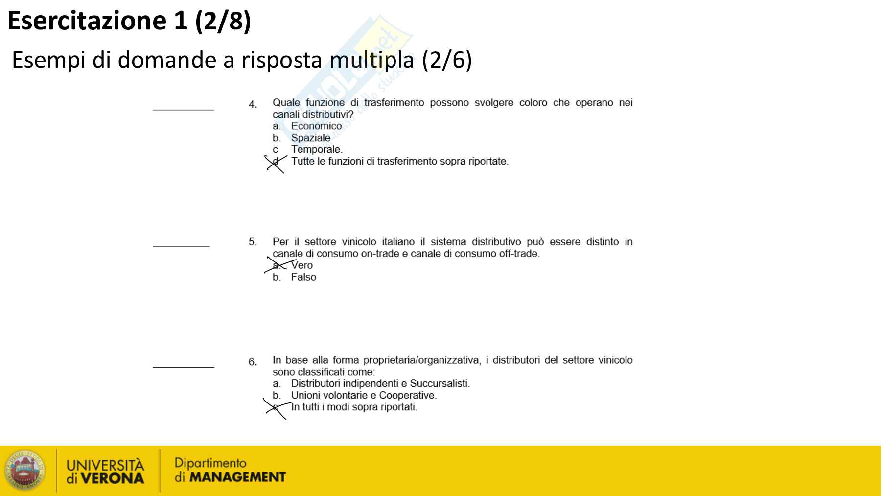 Mappe concettuali Marketing vitivinicolo + Domande d'Esame svolte   Pag. 21