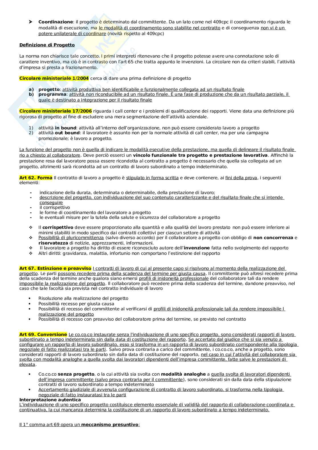 Diritto del lavoro Pag. 6