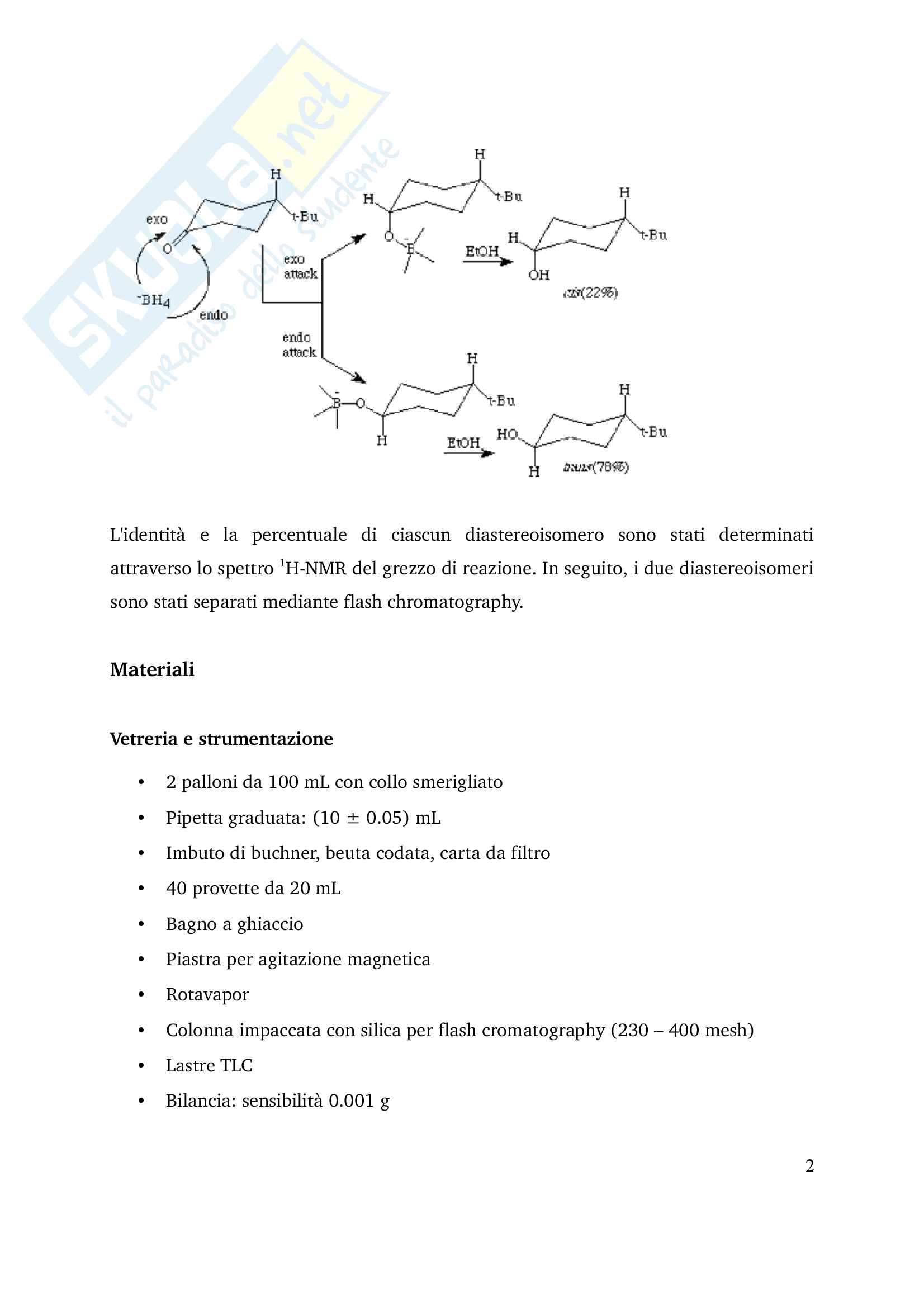 Relazioni di Chimica Organica II Pag. 2