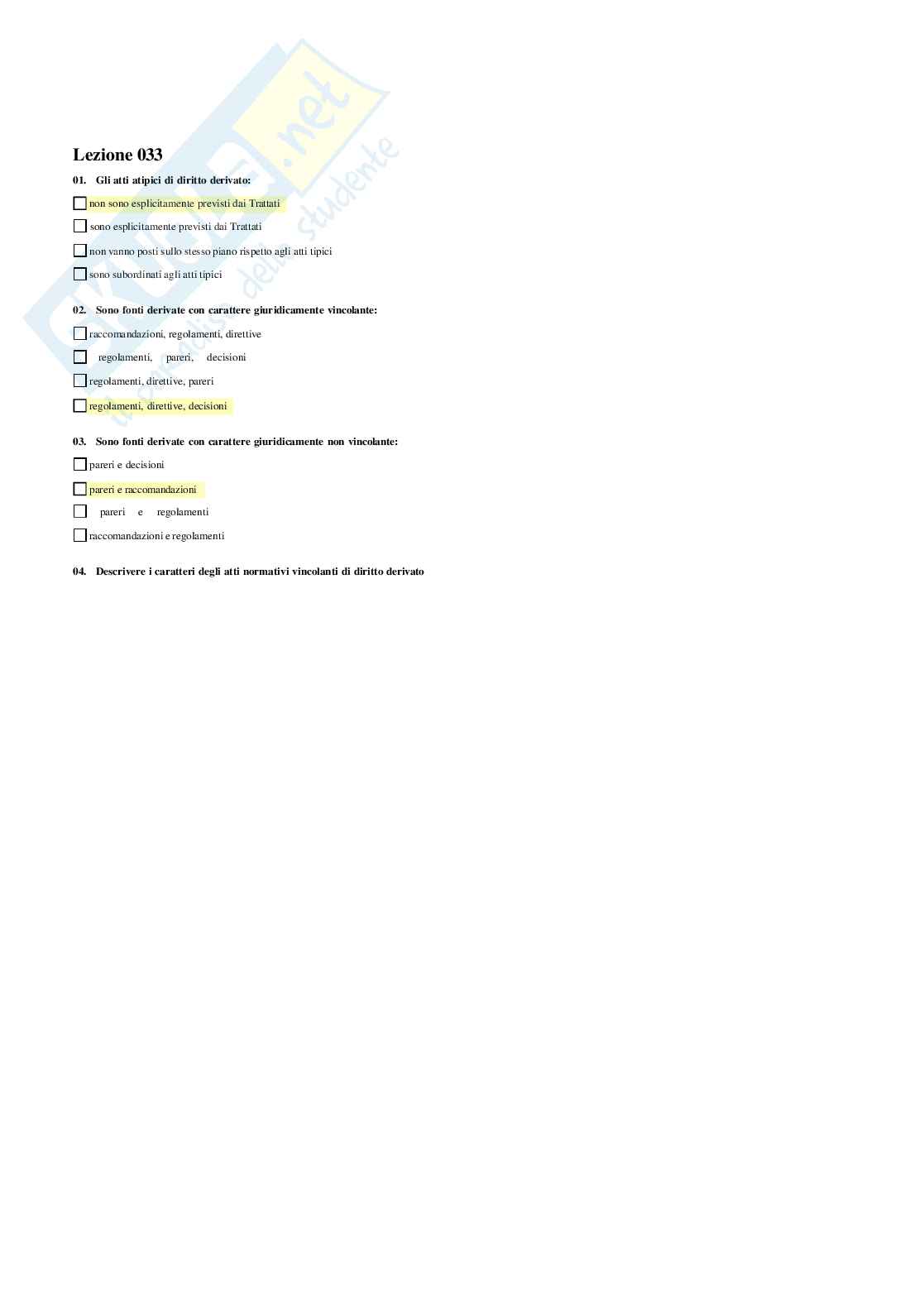 Diritto dell'Unione Europea Pag. 26