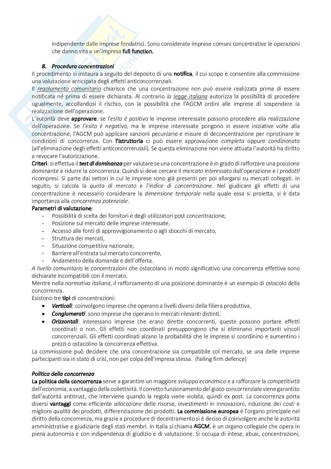Riassunto e prove d esame mercato, concorrenza e regolamentazione Pag. 6