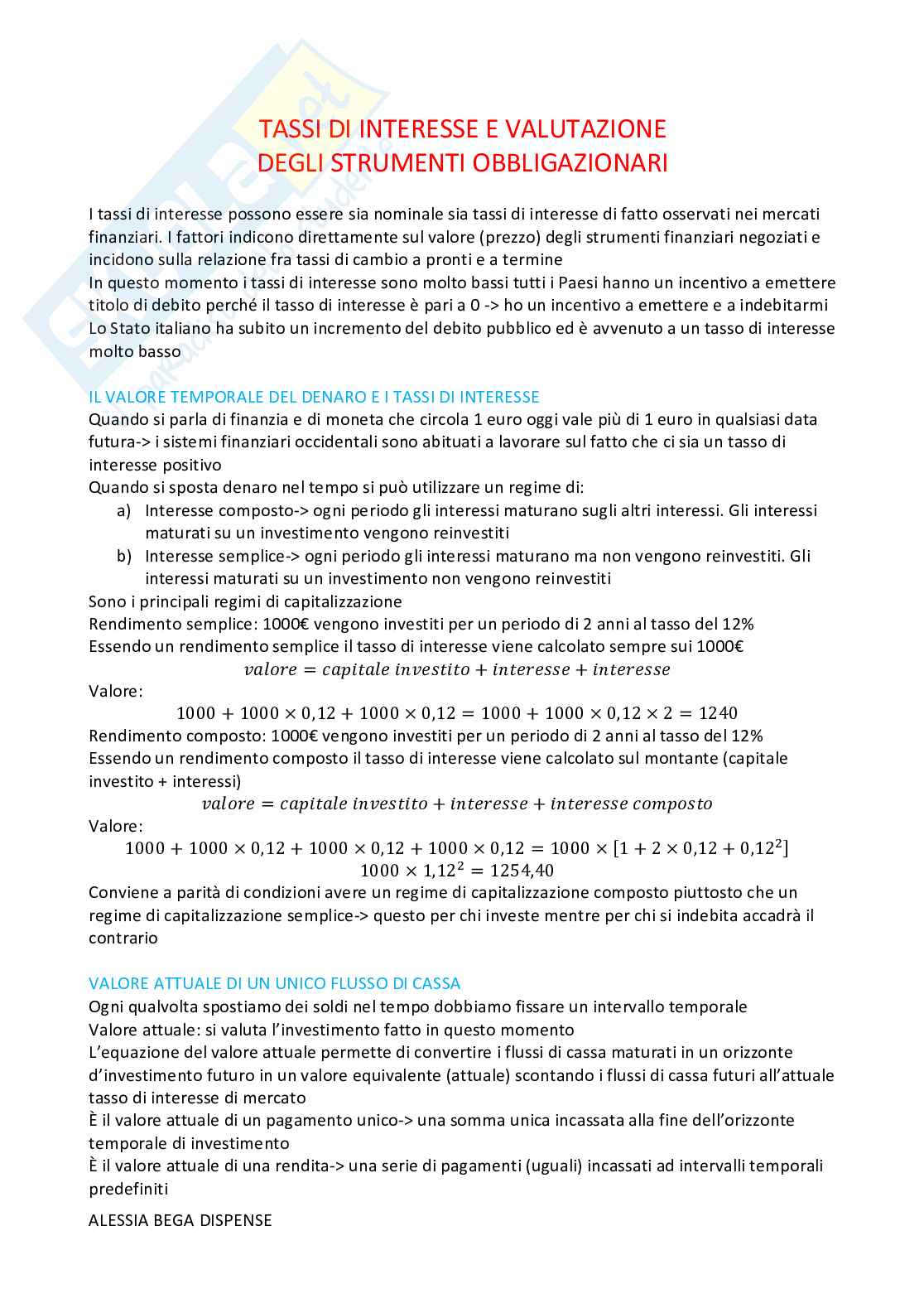 Appunti Economia degli intermediari finanziari Pag. 11