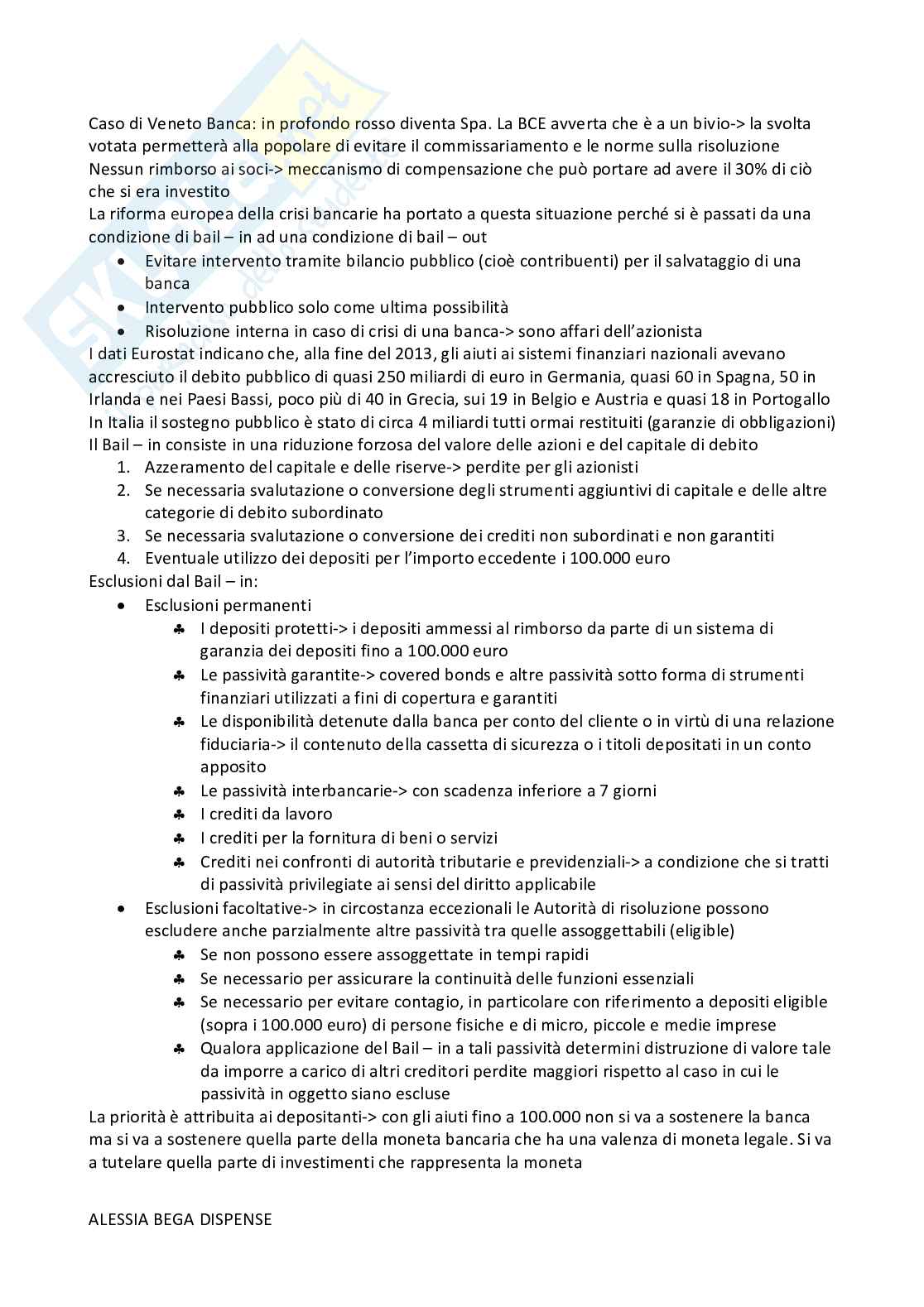 Appunti Economia degli intermediari finanziari Pag. 31