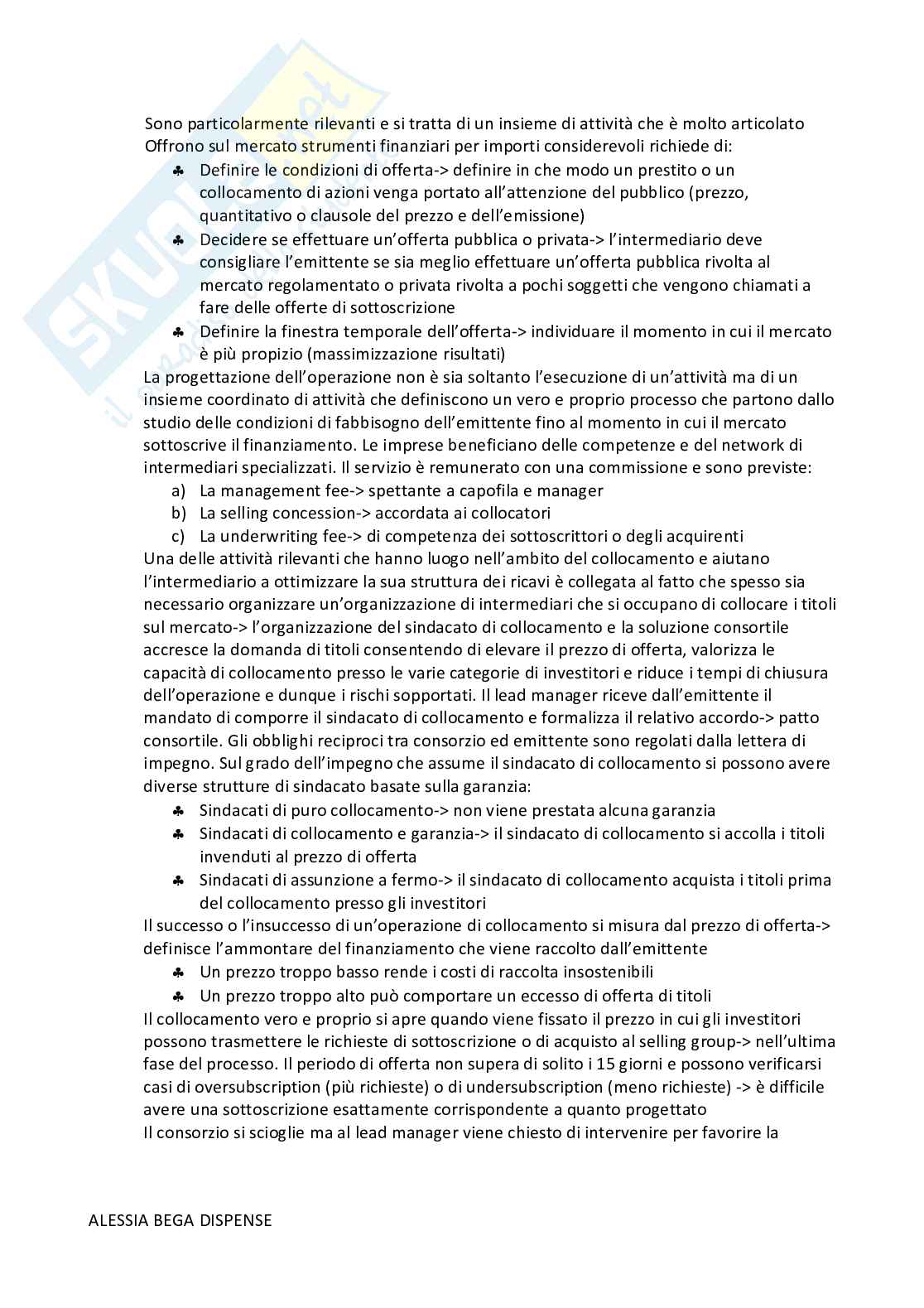 Appunti Economia degli intermediari finanziari Pag. 71