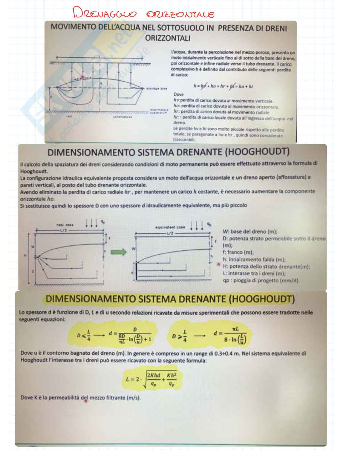Esercitazioni corso Sistemazione dei Bacini Idrografici Pag. 36