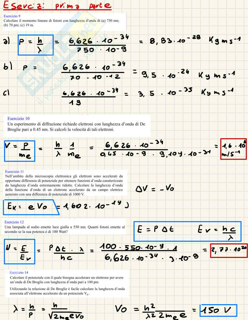 Esercizi parte 1 Chimica fisica 1 Pag. 2
