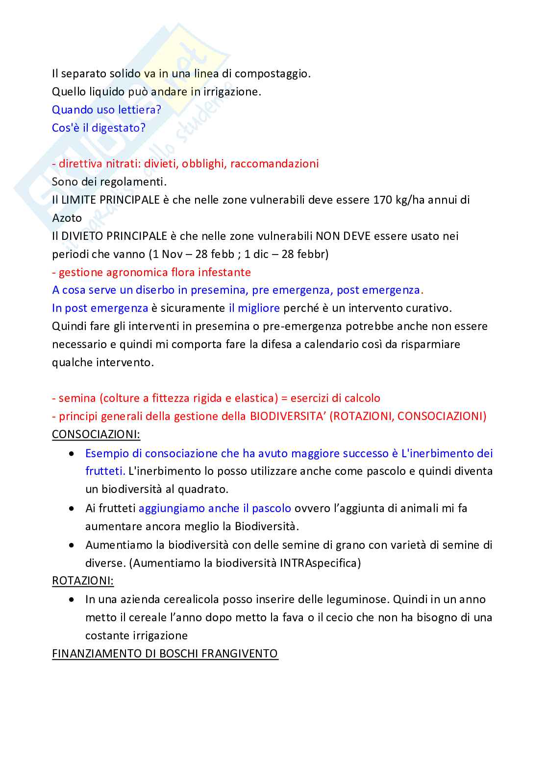 Domande e risposte Agronomia Pag. 26