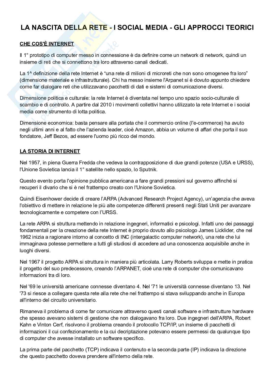 Internet e Social Media Studies Pag. 1