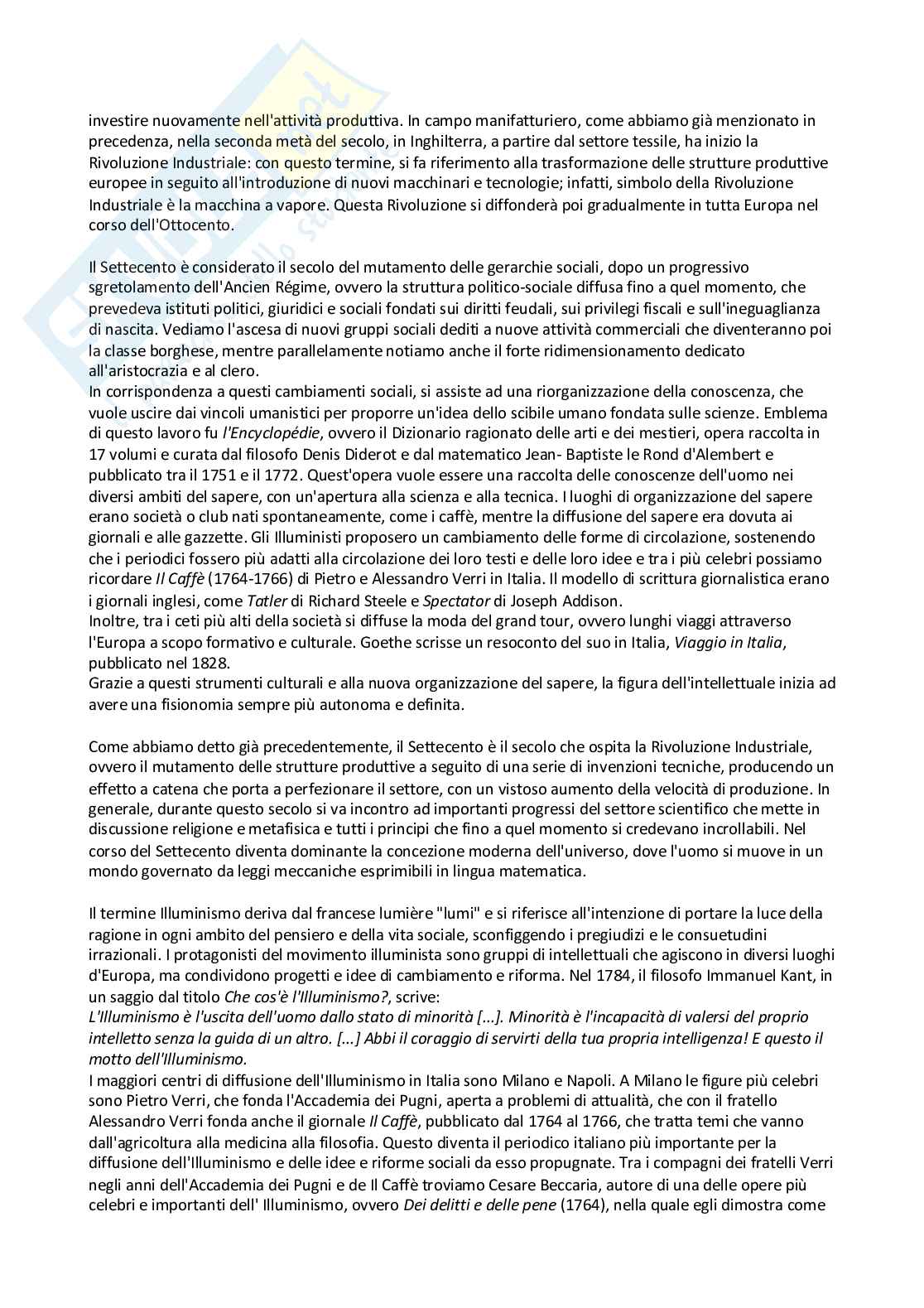 Appunti per esame di Letteratura italiana Pag. 2