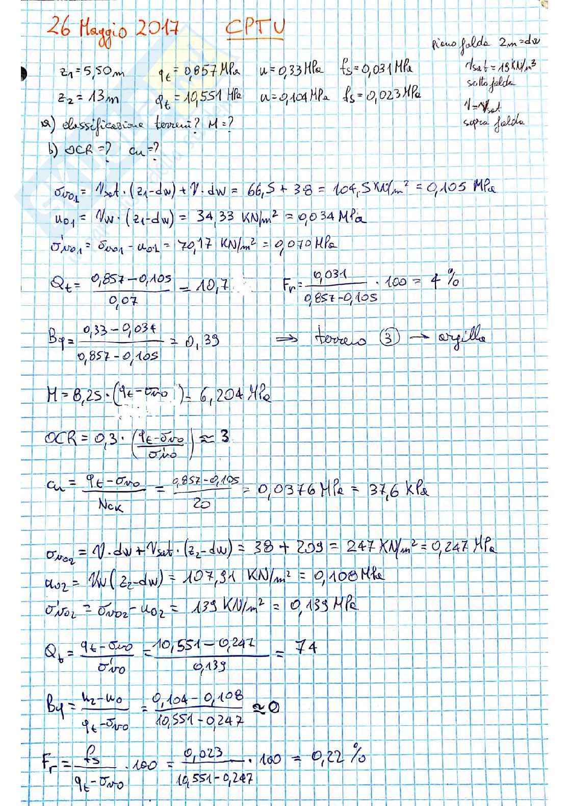 Prove di esame svolte di Opere geotecniche M Pag. 36