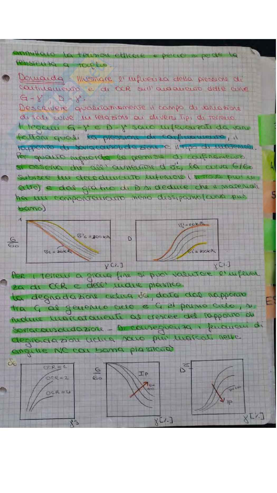 Prove di esame svolte di Opere geotecniche M Pag. 71