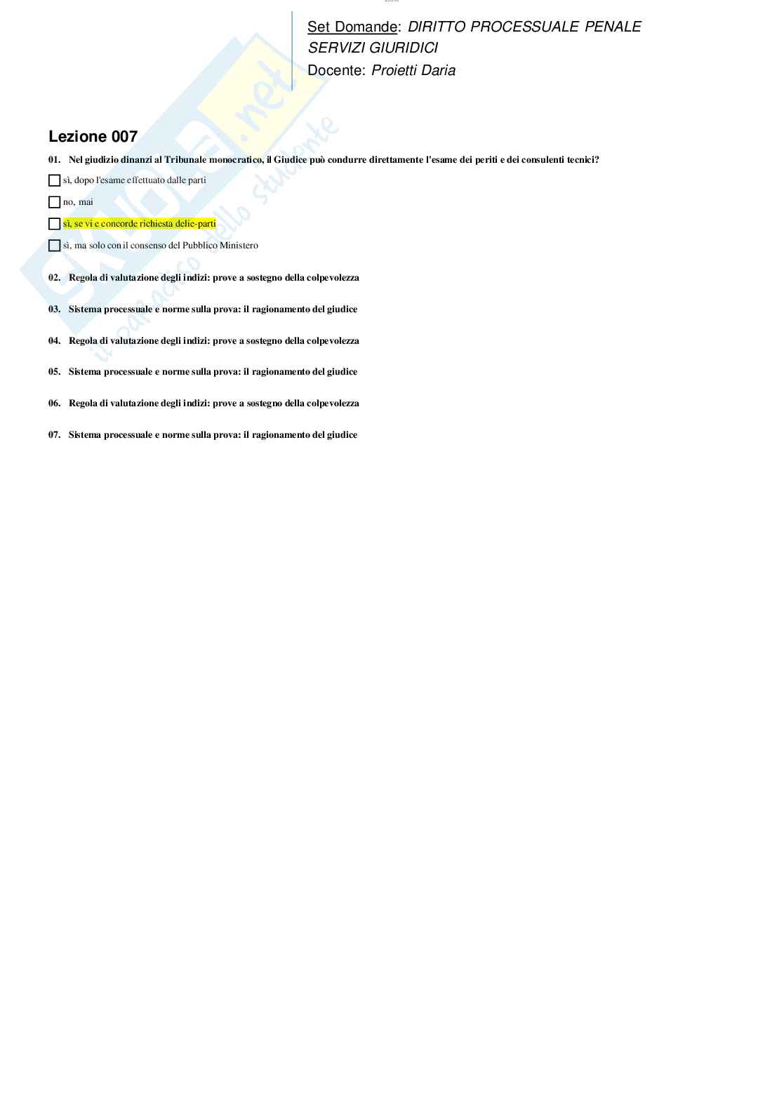 Diritto processuale penale Pag. 21