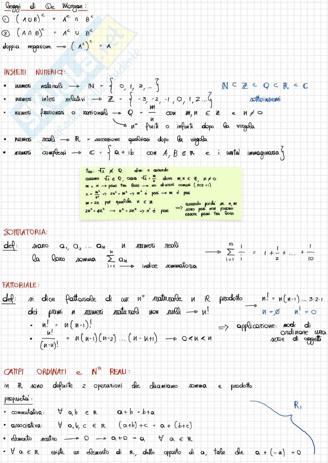 Appunti Analisi 1  Pag. 2