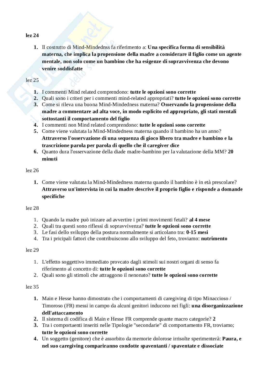 Psicologia dello sviluppo Pag. 6