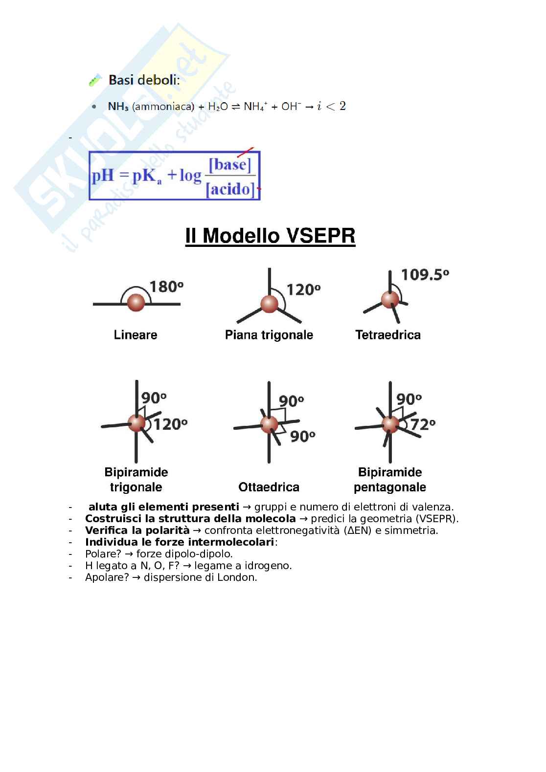 Riepilogo di Chimica generale Pag. 2