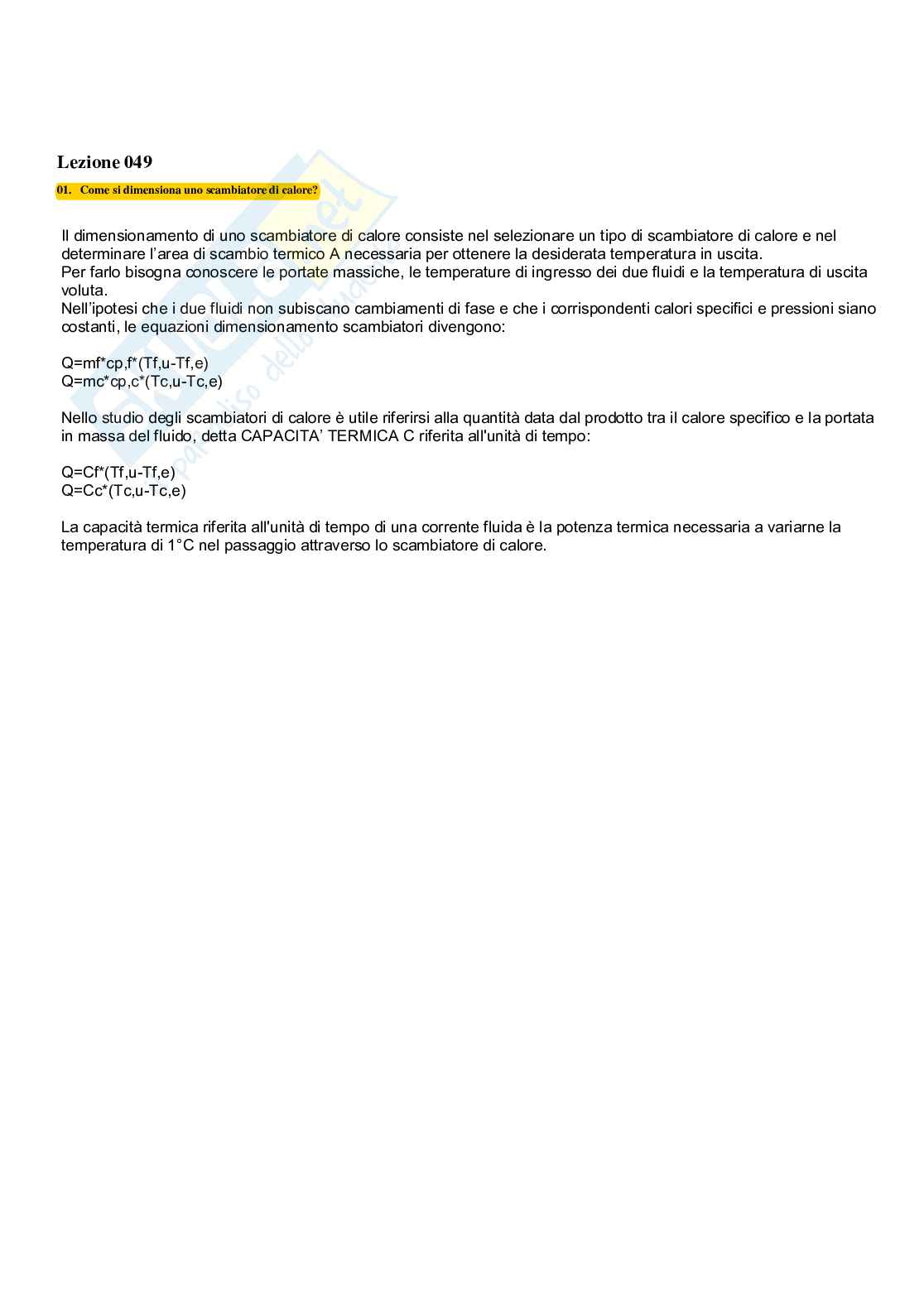 Paniere di Fisica tecnica - Risposte multiple e aperte Pag. 76