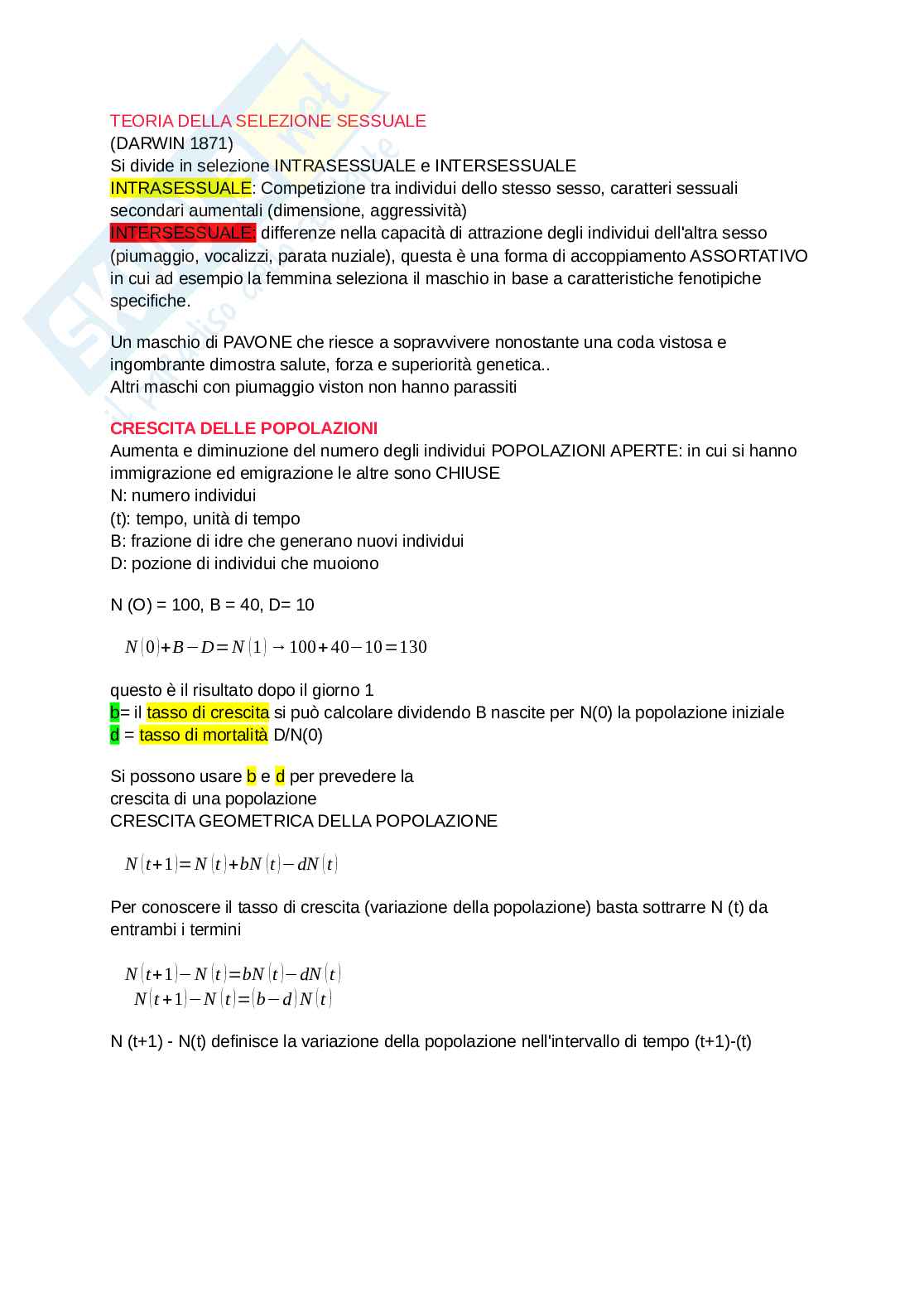 Riassunto esame Ecologia, Prof. Amicucci Antonella, libro consigliato Elementi di ecologia, Smith, Smith Pag. 2