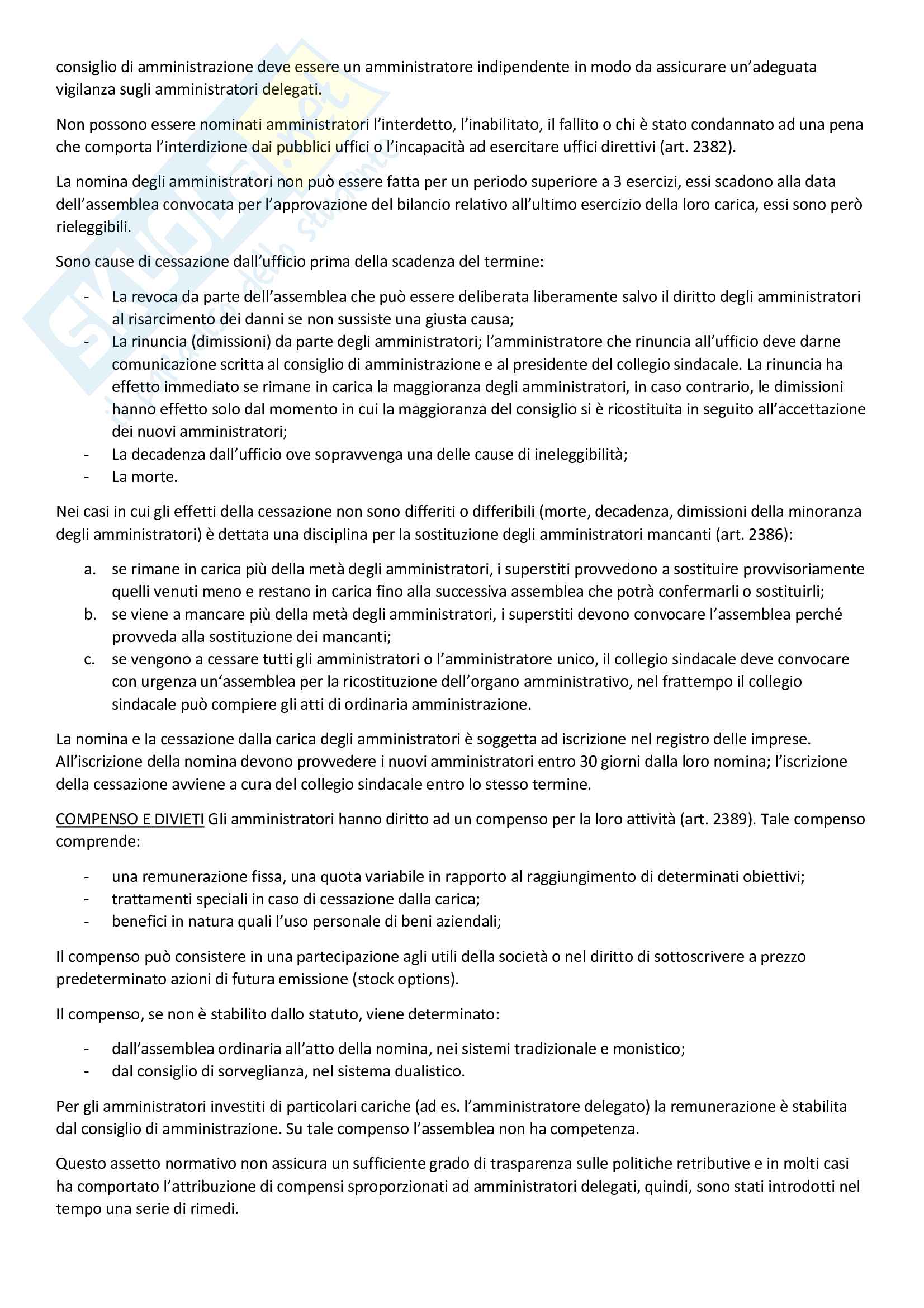 Diritto societario - riassunto e schemi Pag. 11