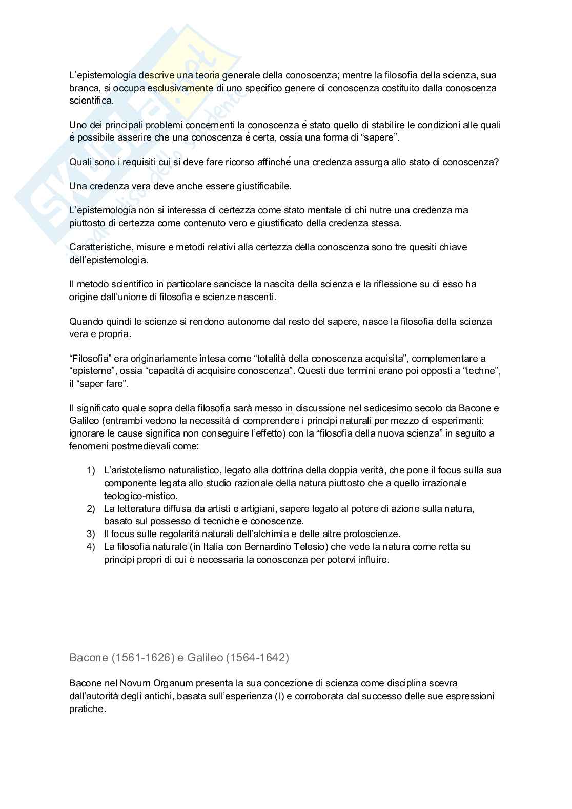 Appunti completi Filosofia della scienza: logica + tutti gli autori Pag. 2