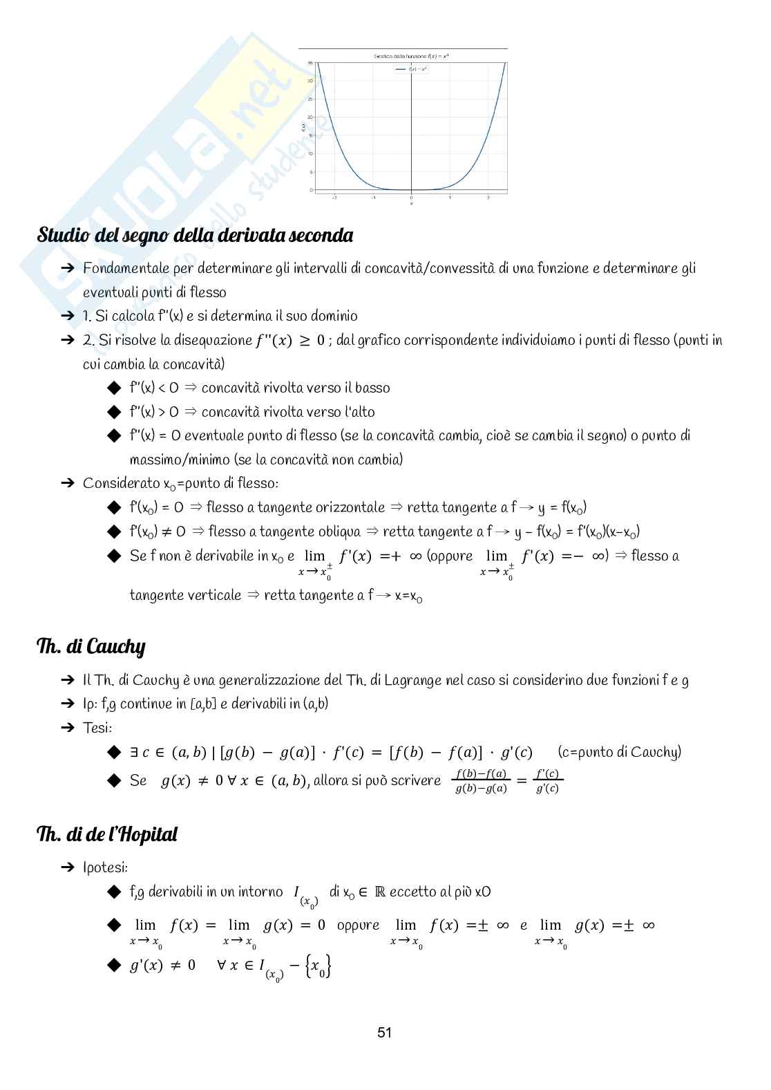 Appunti di Analisi matematica 1 (quello che serve per superare l'esame) Pag. 51