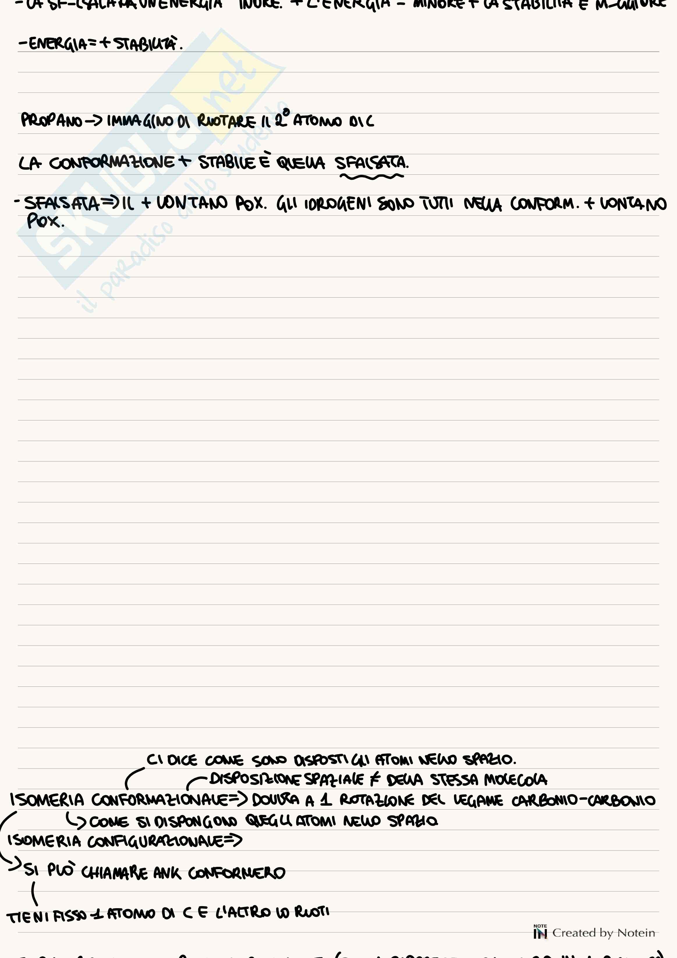 Appunti Chimica organica  Pag. 1