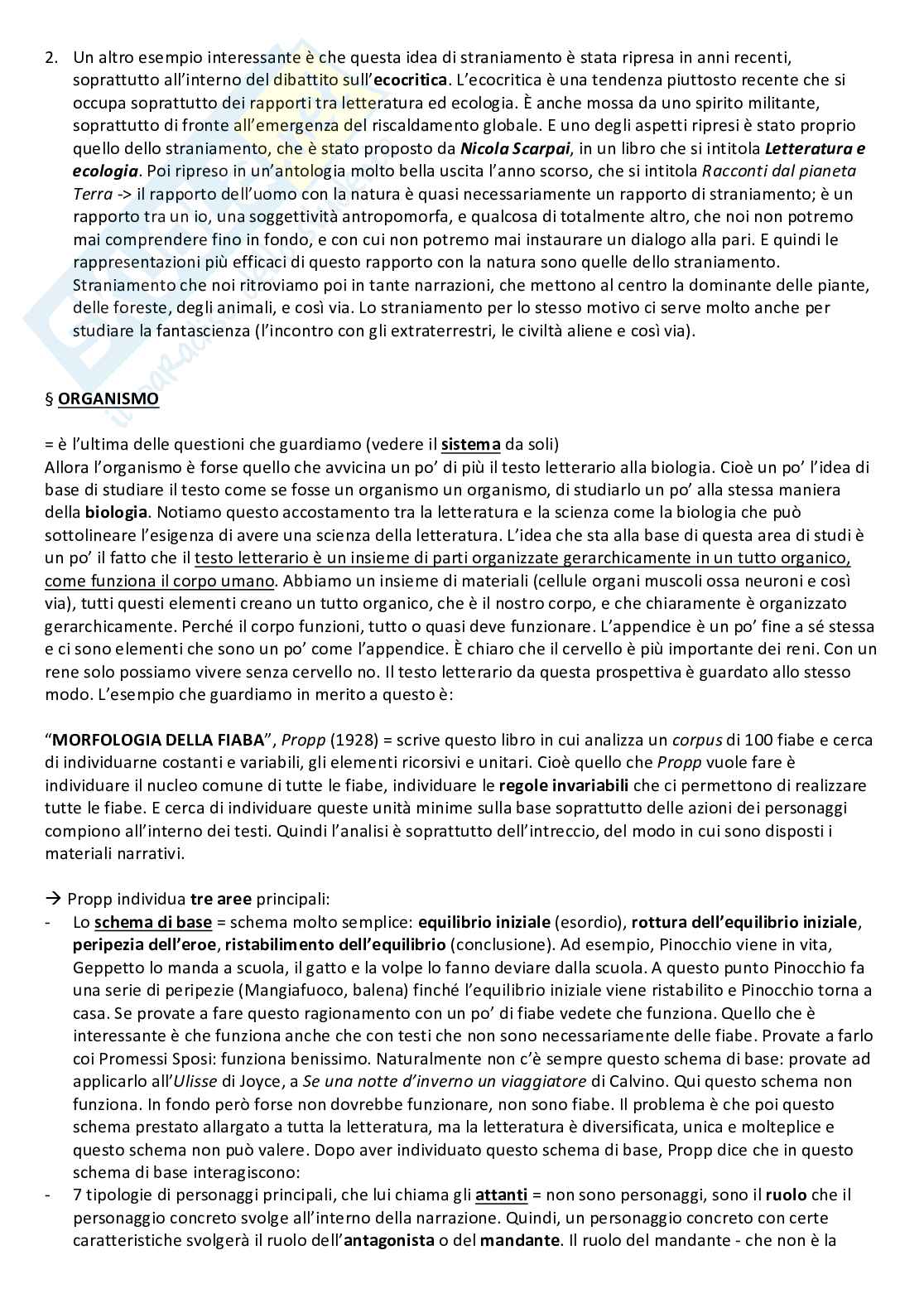 Appunti di Critica e teoria della letteratura Pag. 11