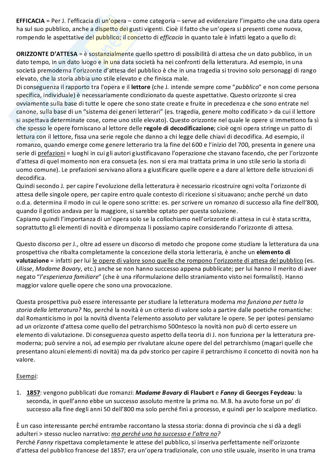 Appunti di Critica e teoria della letteratura Pag. 21