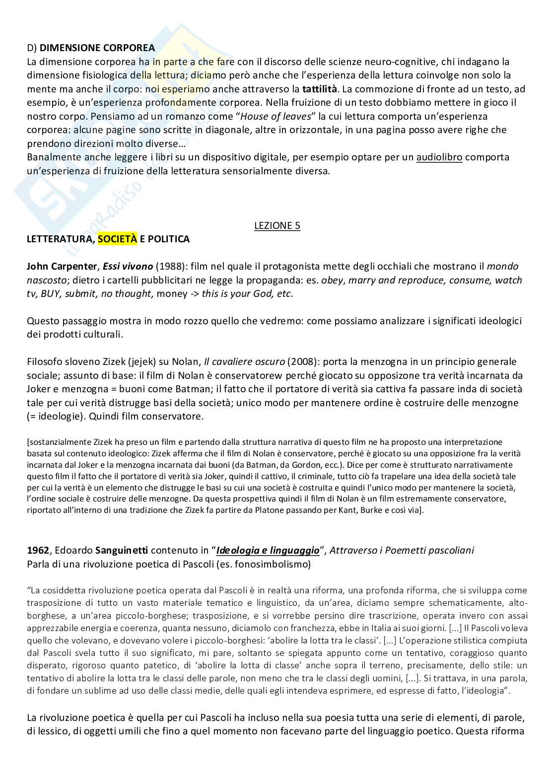 Appunti di Critica e teoria della letteratura Pag. 26