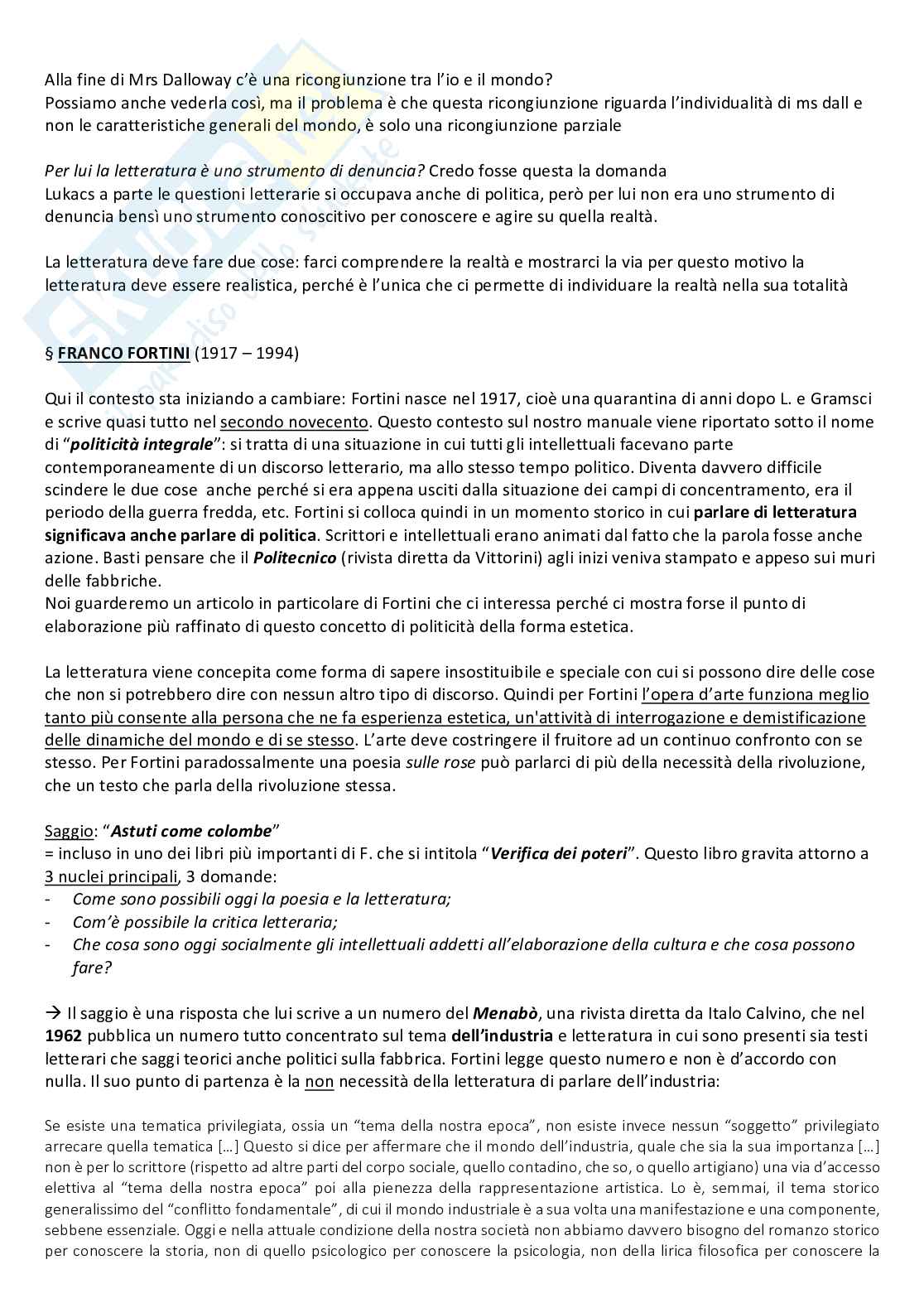 Appunti di Critica e teoria della letteratura Pag. 36