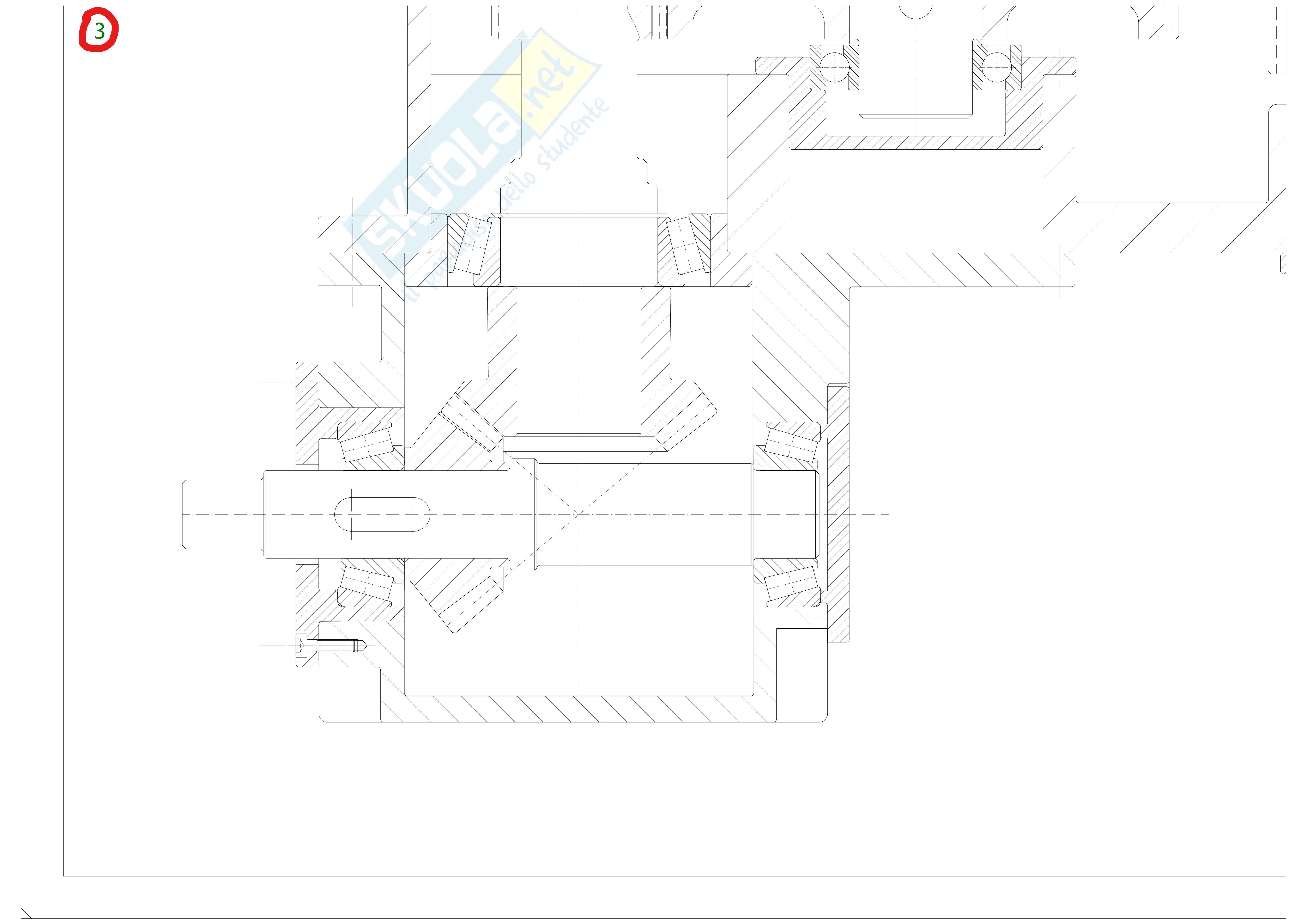 Rappresentazione AutoCAD progetto d'anno 2025/2026 Meccanica dei materiali e progettazione meccanica Pag. 6