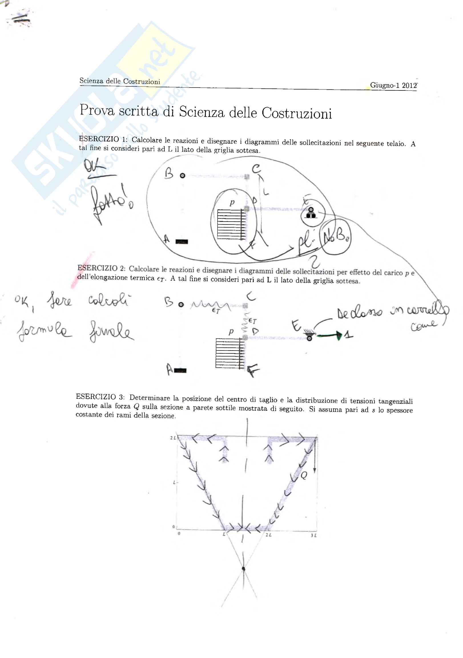 Esercizi Svolti Desame Scienza Delle Costruzioni Tipologia 3