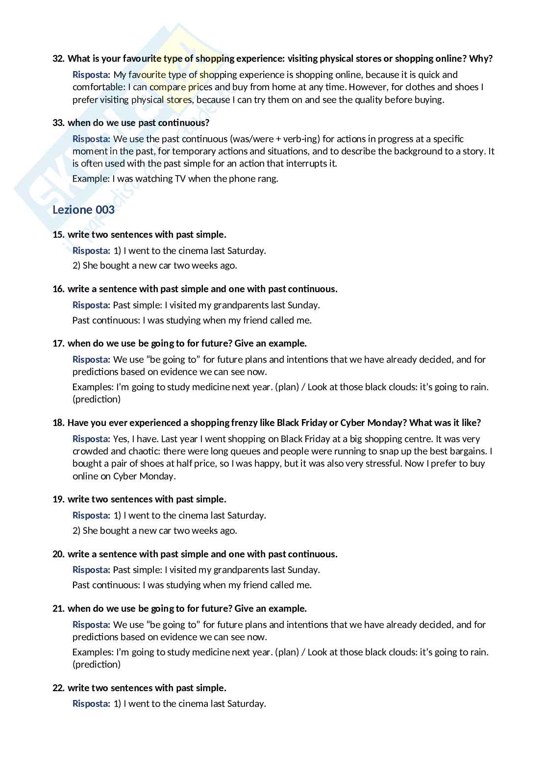 Paniere completo Lingua inglese 2026  Pag. 31