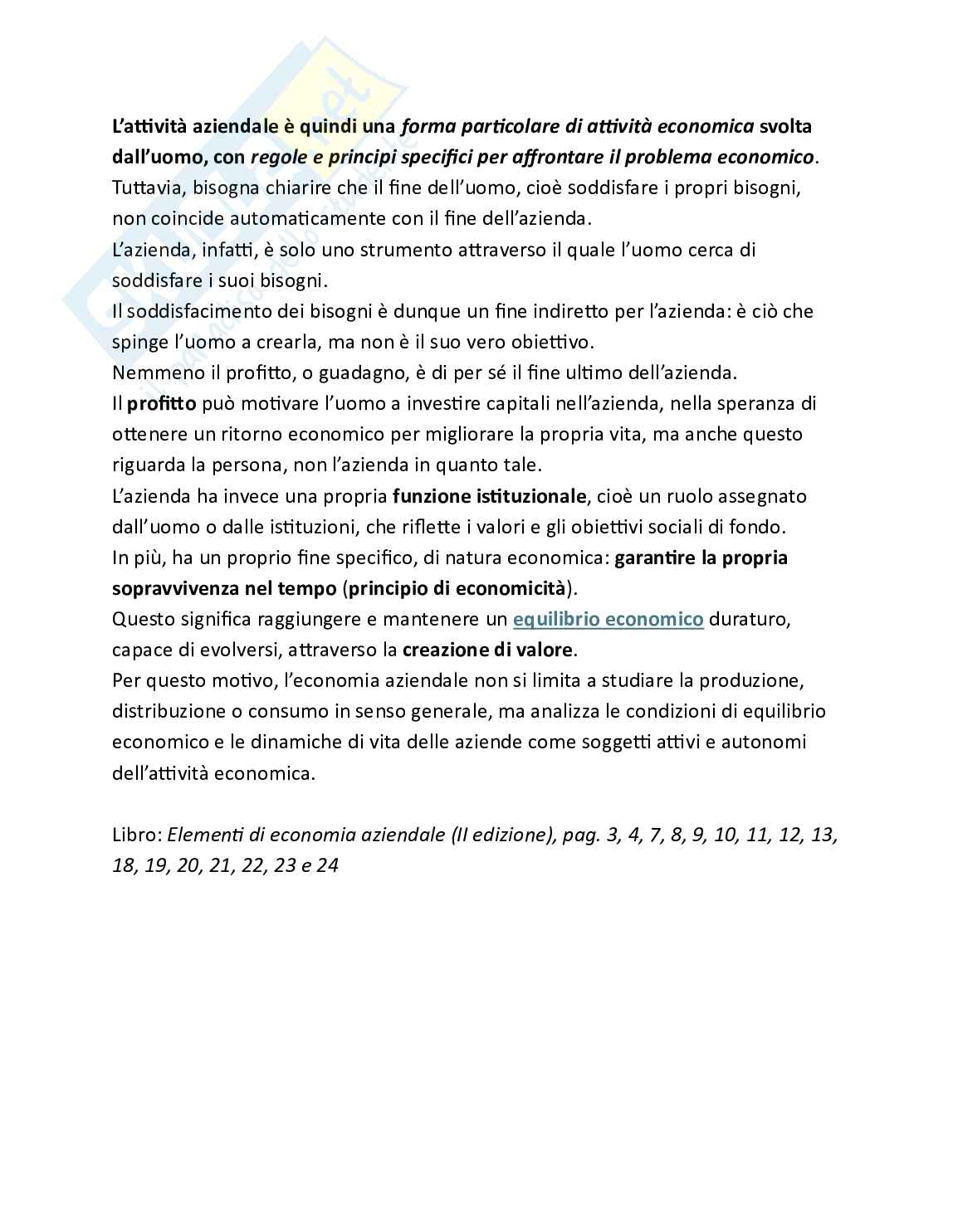 Economia aziendale - Teoria, parte 1 - Introduzione alla contabilità: principi, metodi e strumenti operativi Pag. 6