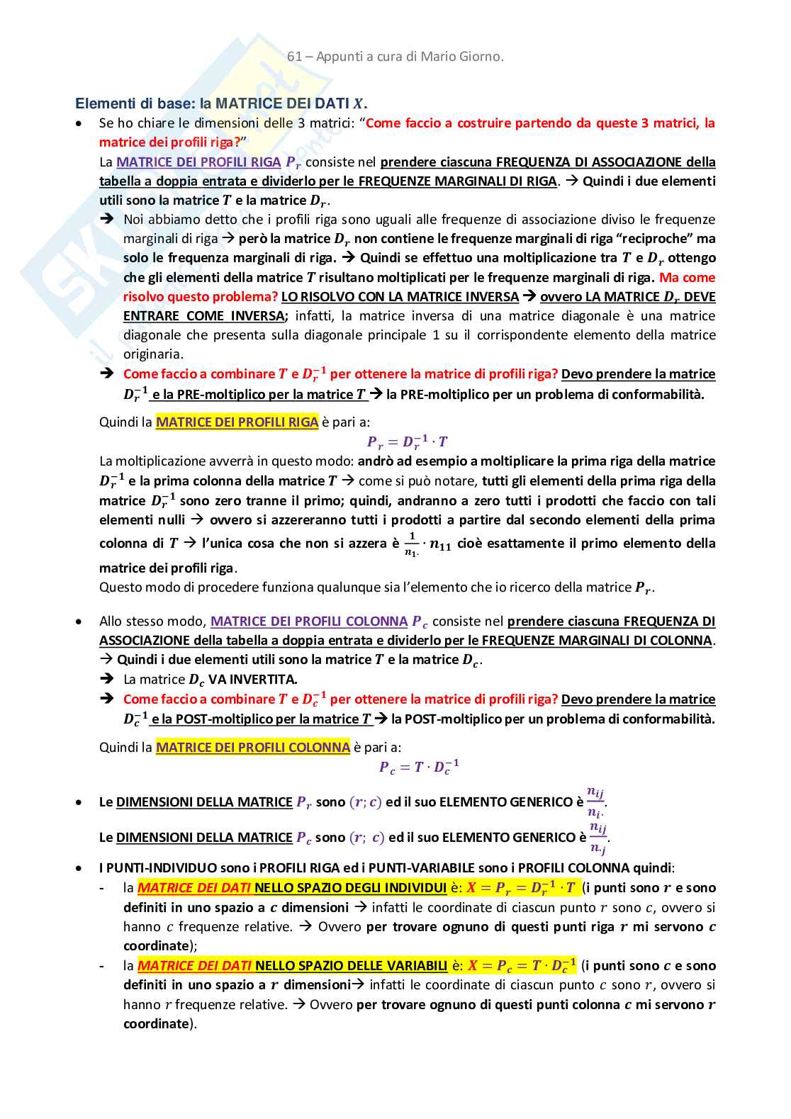 Appunti di Analisi dei Dati e Data Mining Pag. 61