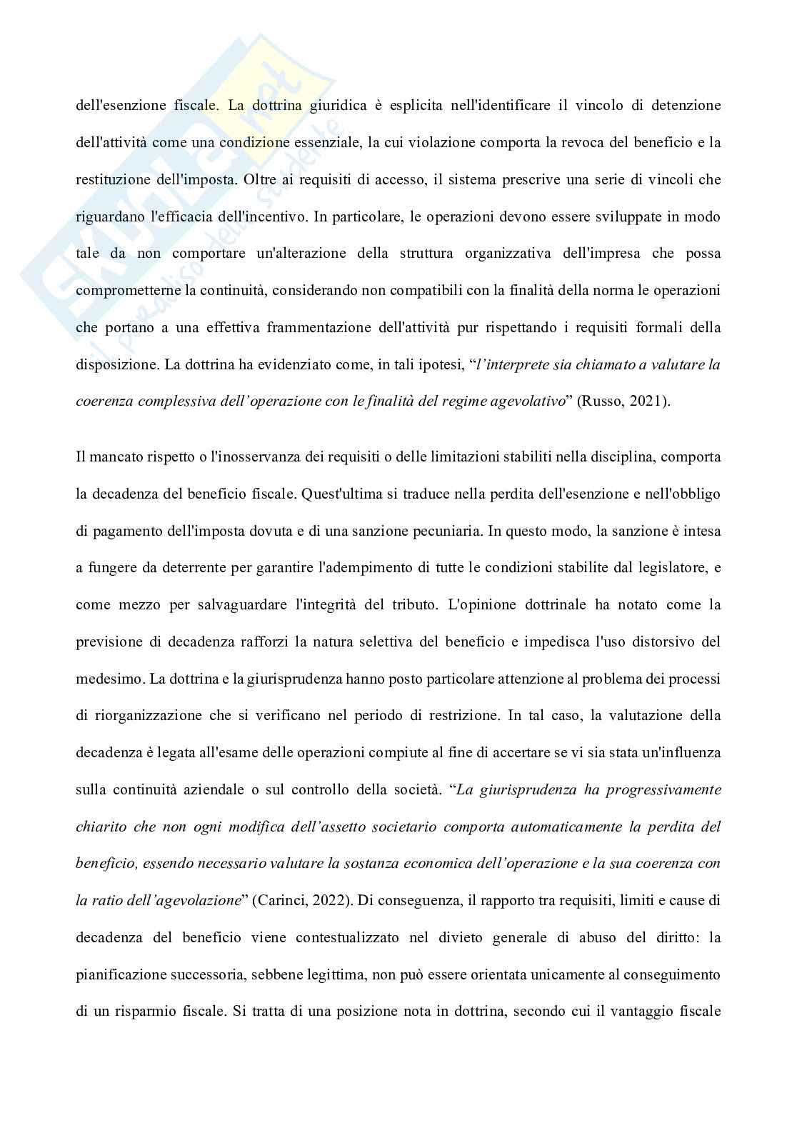 Passaggio generazionale di aziende e partecipazioni ed imposta sulle successioni Pag. 31