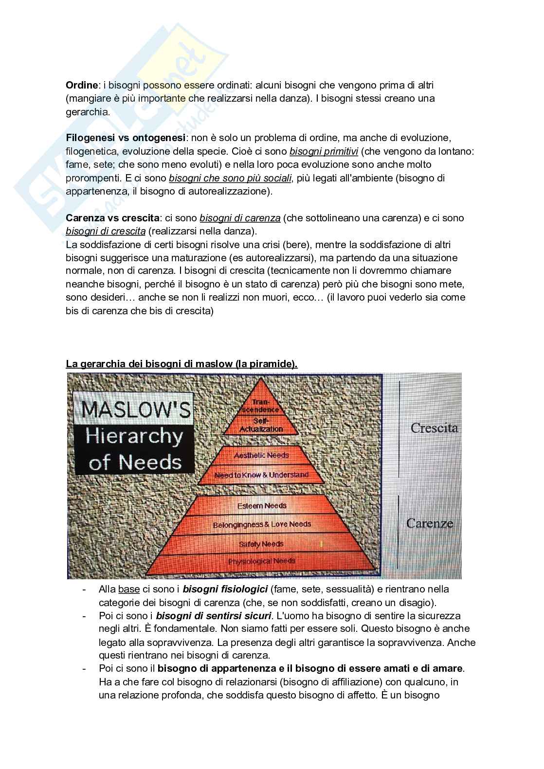 Psicologia Generale - Riassunto Esonero Pag. 46