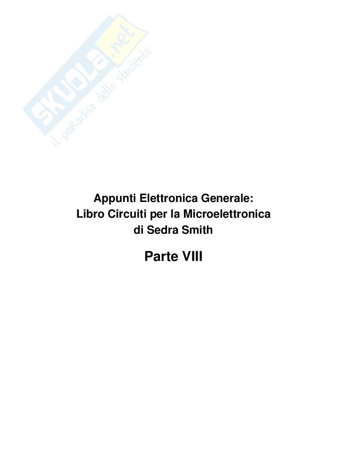 Appunti di Elettronica generale - Parte VIII Pag. 1