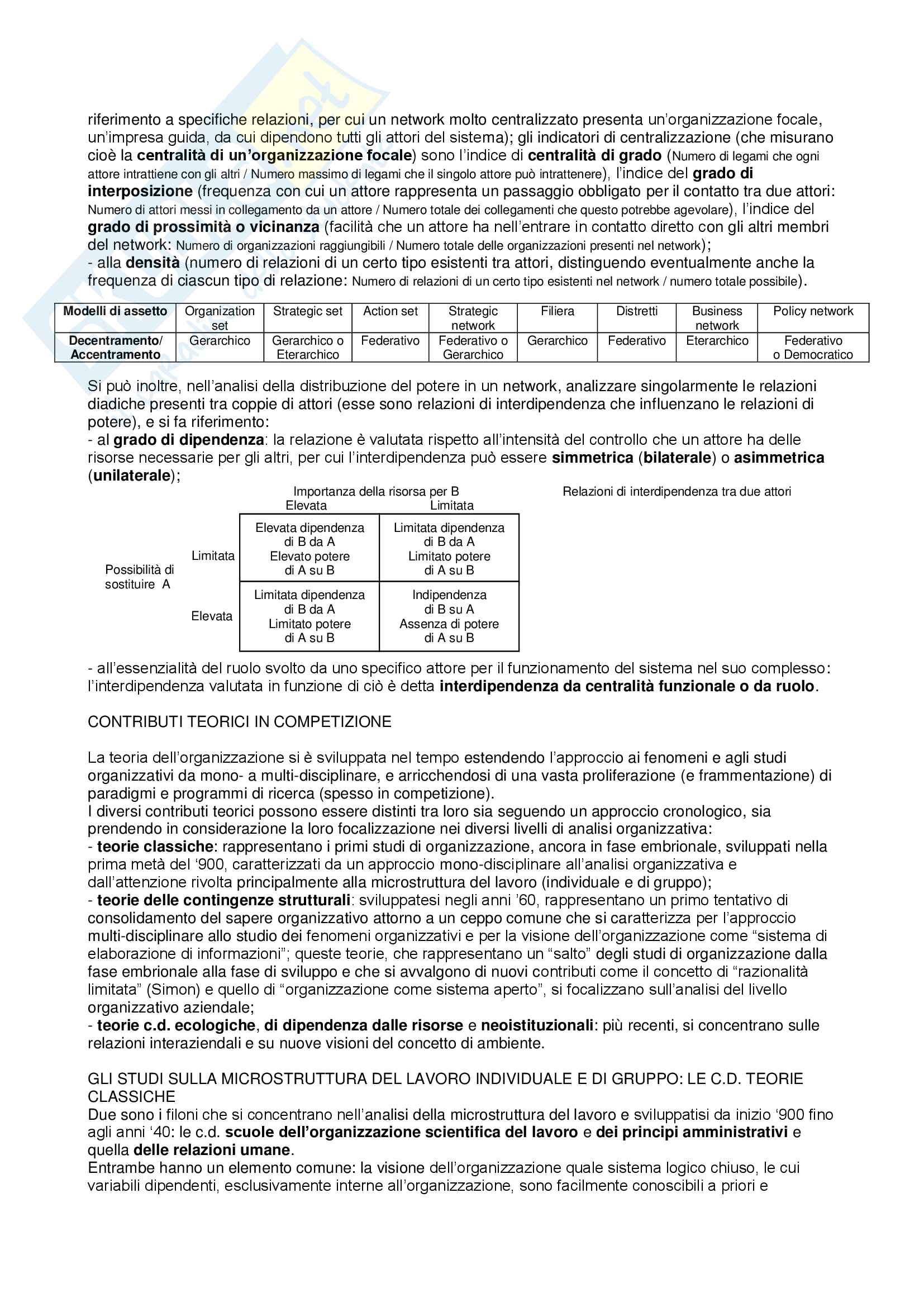 Riassunto esame di Organizzazione Aziendale, proff. Sicca, Canonico, Consiglio, Mercurio, libro Organizzazione aziendale: assetto e meccanismi di relazione Pag. 51