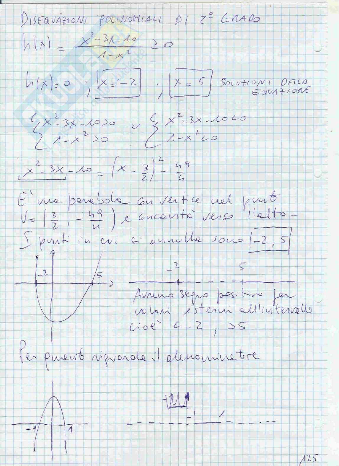 Equazioni e disequazioni, fratte, equazioni di grado superiore al secondo Pag. 6