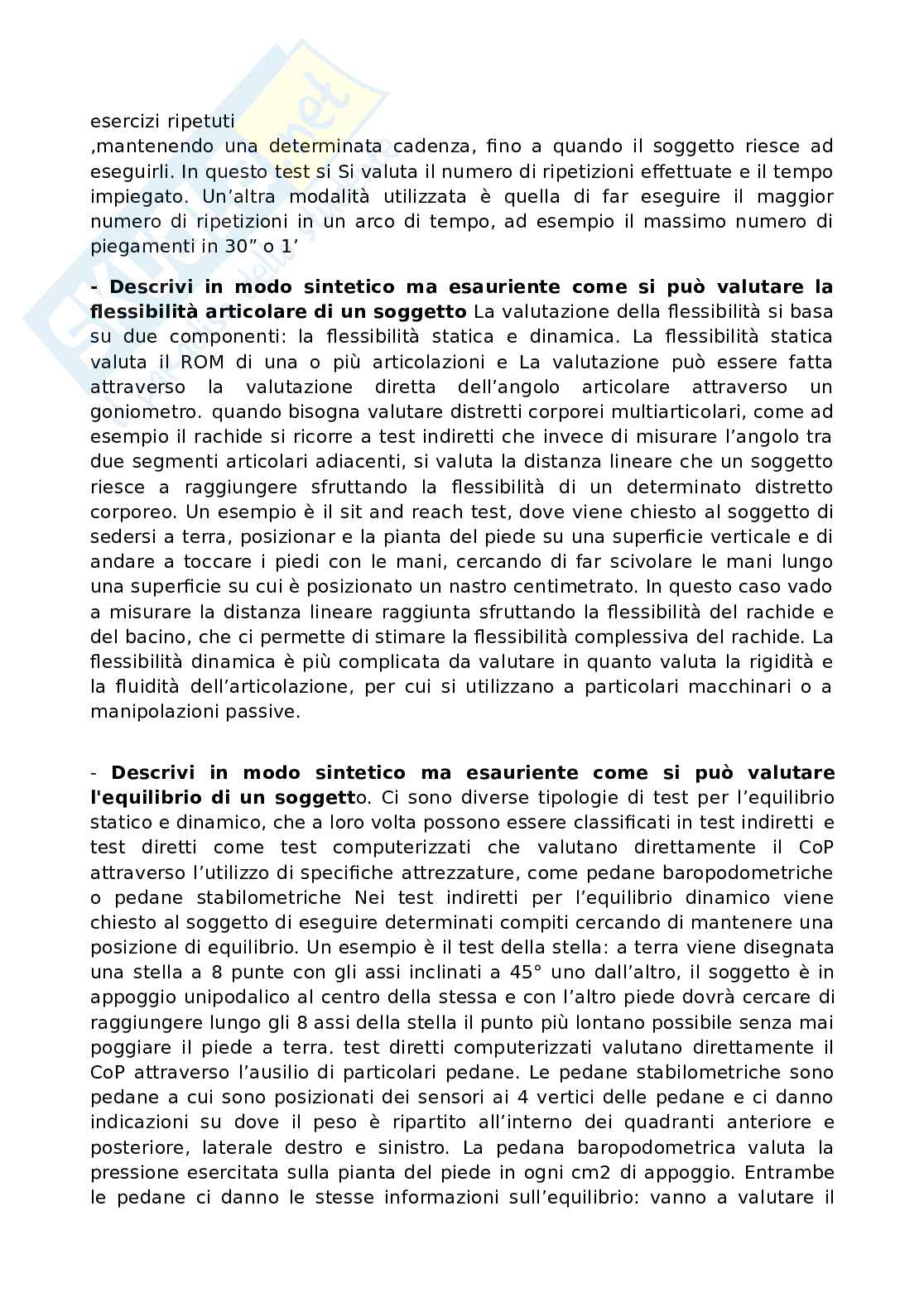Paniere completo di Valutazione motoria nelle popolazioni speciali Pag. 11