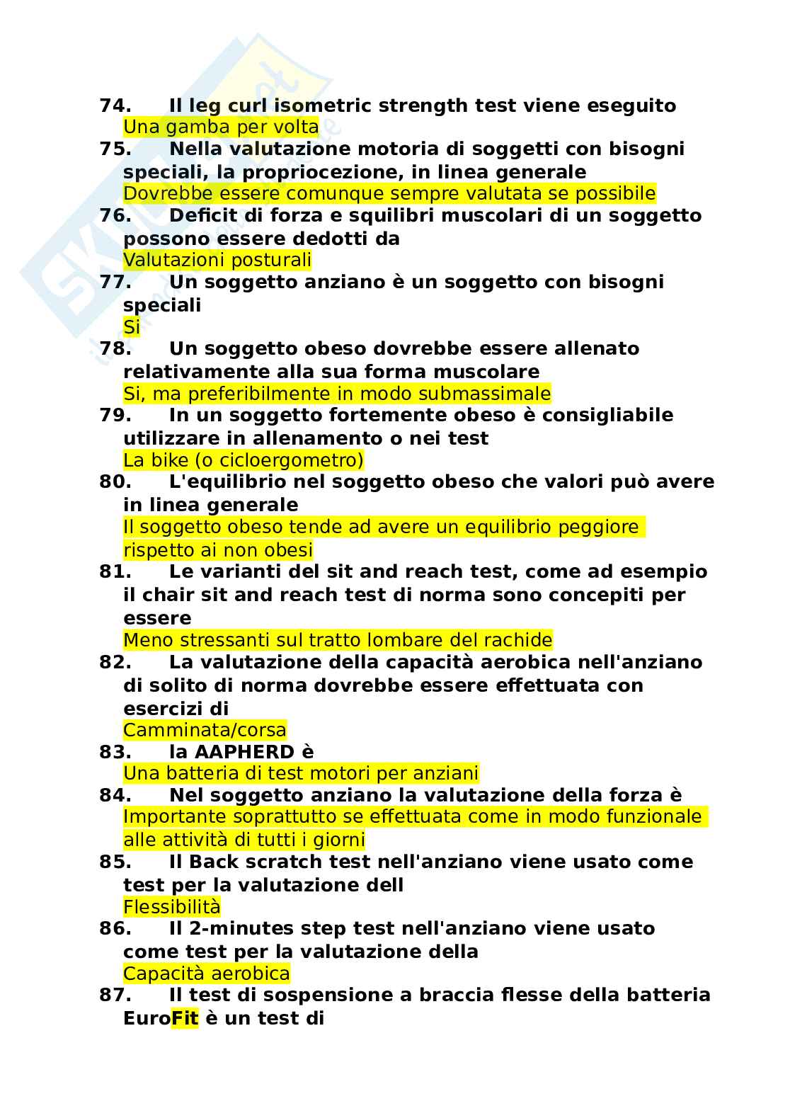 Paniere completo di Valutazione motoria nelle popolazioni speciali Pag. 6
