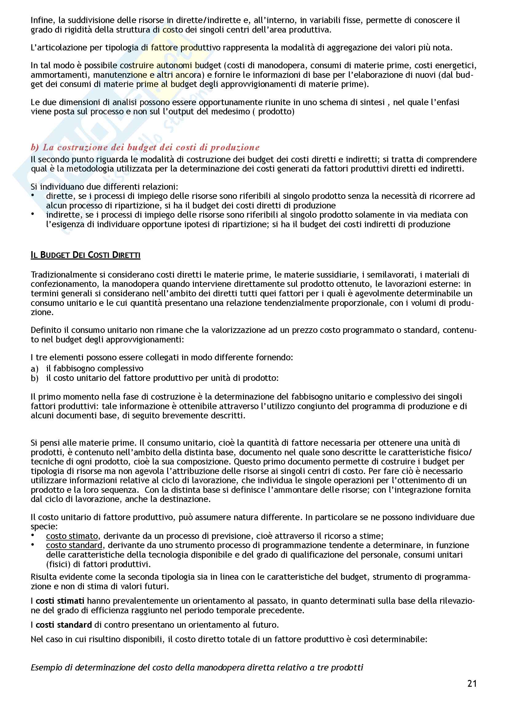 Programmazione e Controllo - 2° Parziale Pag. 21